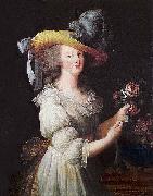 Elisabeth Louise Viegg-Le Brun Portrait of Marie Antoinette, china oil painting reproduction